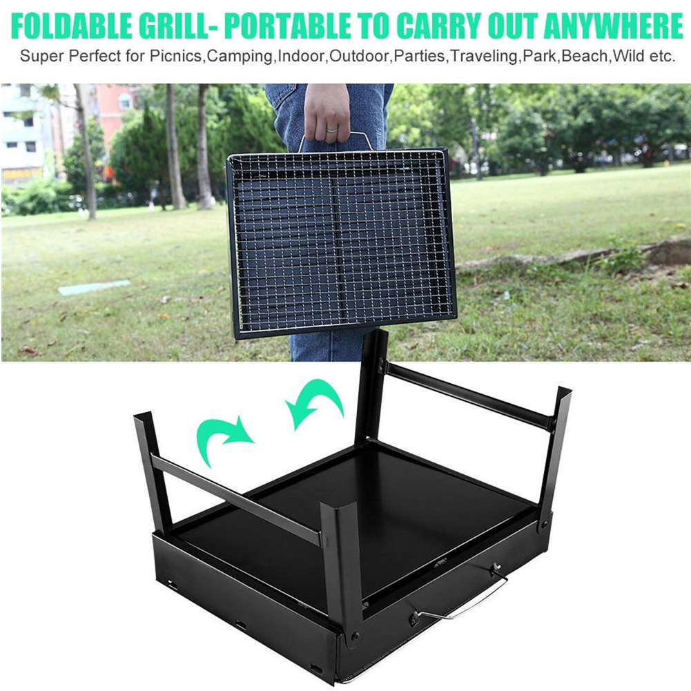 Folding camping grill best sale