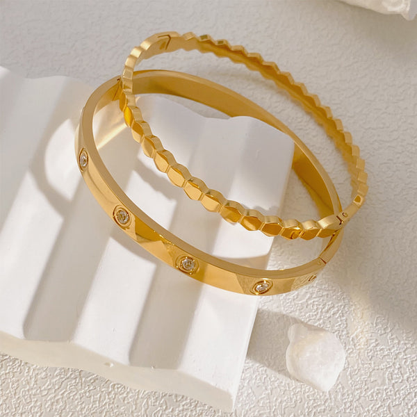 Duo Luxe Gold Bangles
