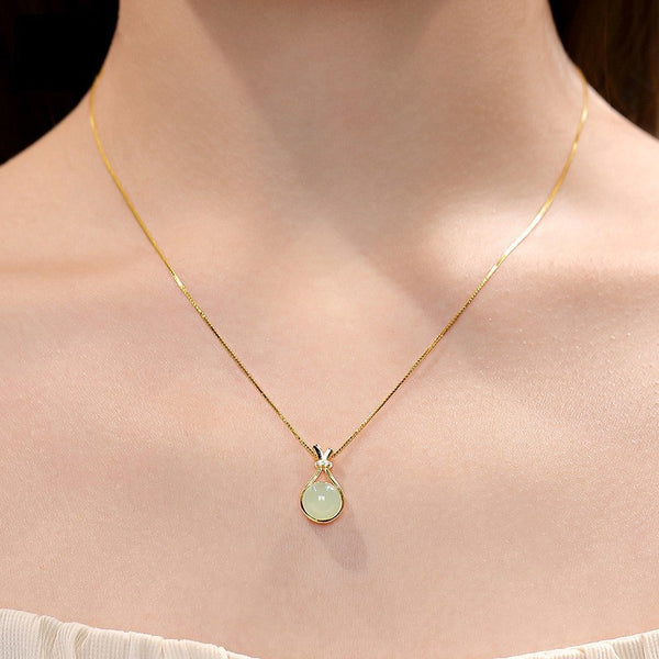 Teardrop Gemstone Necklace