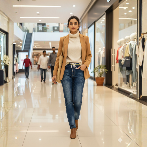 JN-007 The Effortless Comfort Denim Jogger Jeans